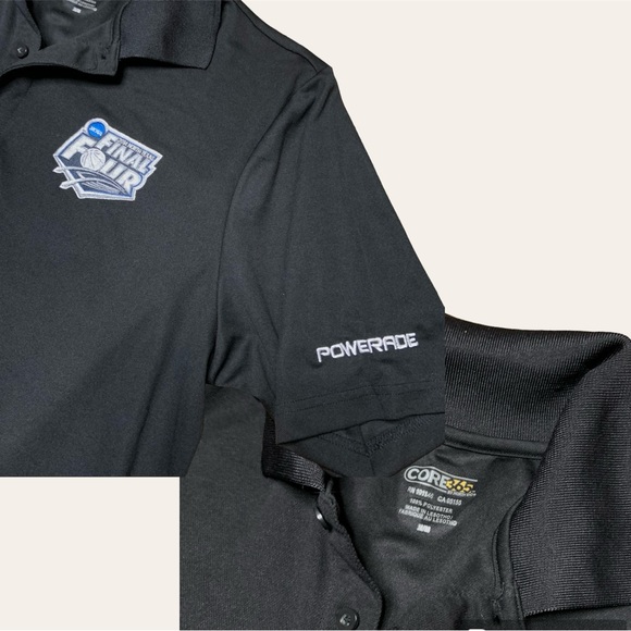 Men’s Basketball Final Four Dallas North Texas Market Black Polo Shirt New - Picture 4 of 6